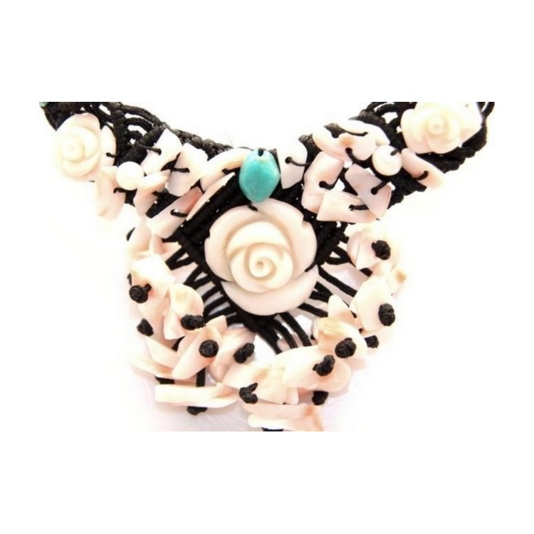 RMB|necklace scarf line Capri 3-wire two-tone red black coral reef true Italian red and black agate beads