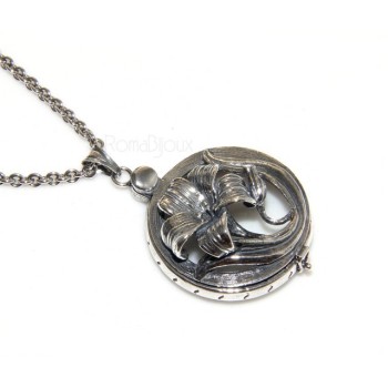 RMB| Lunga collana 3 fili e grande cammeo sardonico con mega perle barocche naturali