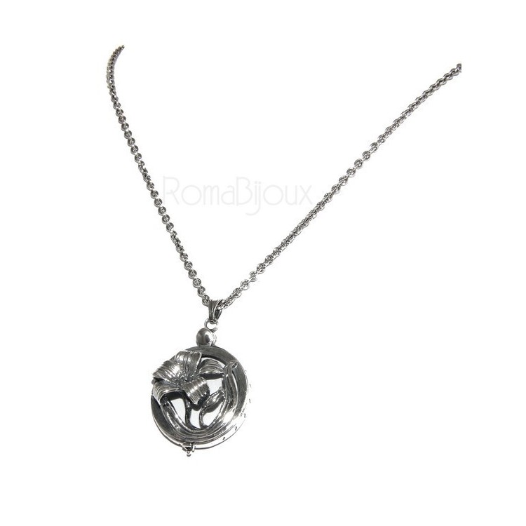 RMB| Lunga collana 3 fili e grande cammeo sardonico con mega perle barocche naturali