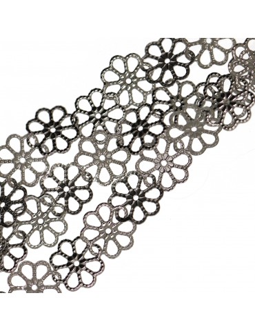 RomaBijoux|925 Silver filigree set Flowers Necklace Earrings and Bracelet balls