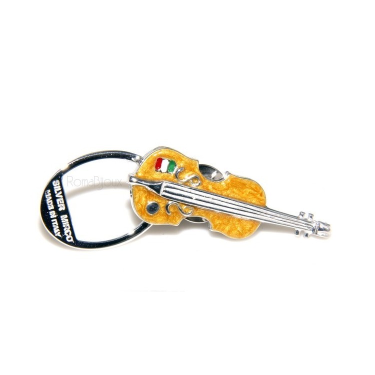 RMB|Portachiavi uomo o donna targa lavorata ovale lucida tutto in Argento 925 Massiccio 16 gr