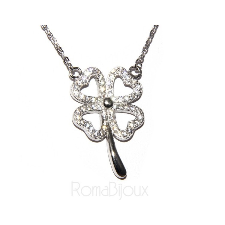 RMB|collana con centrale cuore doppio brillanti micropietre