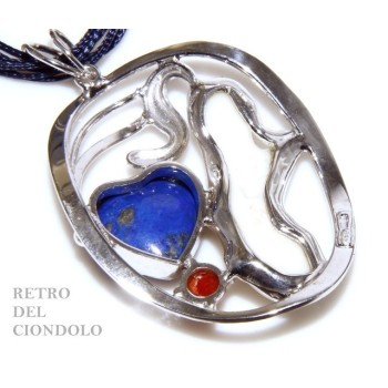 RMB|Argento 925 : Anello donna regolabile realizzato a mano con stella di corallo rosso naturale