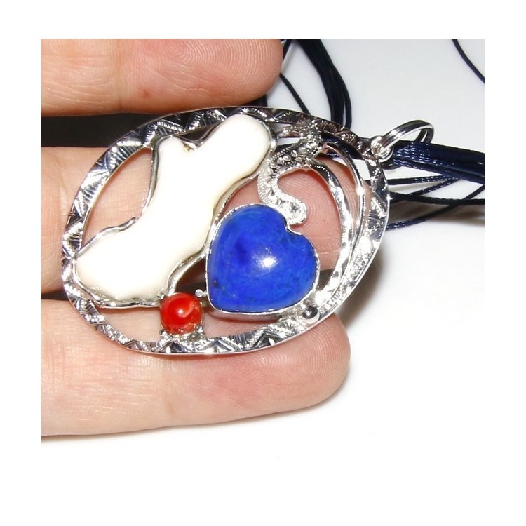 RMB|925: woman adjustable ring handmade with natural red coral star