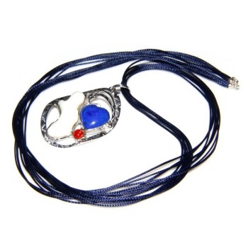 RMB|925: woman adjustable ring handmade with natural red coral star