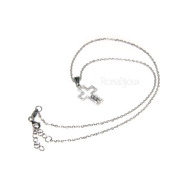 RMB|collana con centrale cuore doppio brillanti micropietre