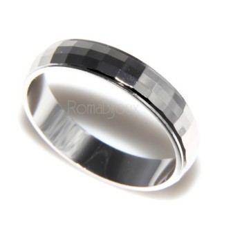 RMB|925: Ring faith record diamond massive 6 mm oblique and horizontal all measures