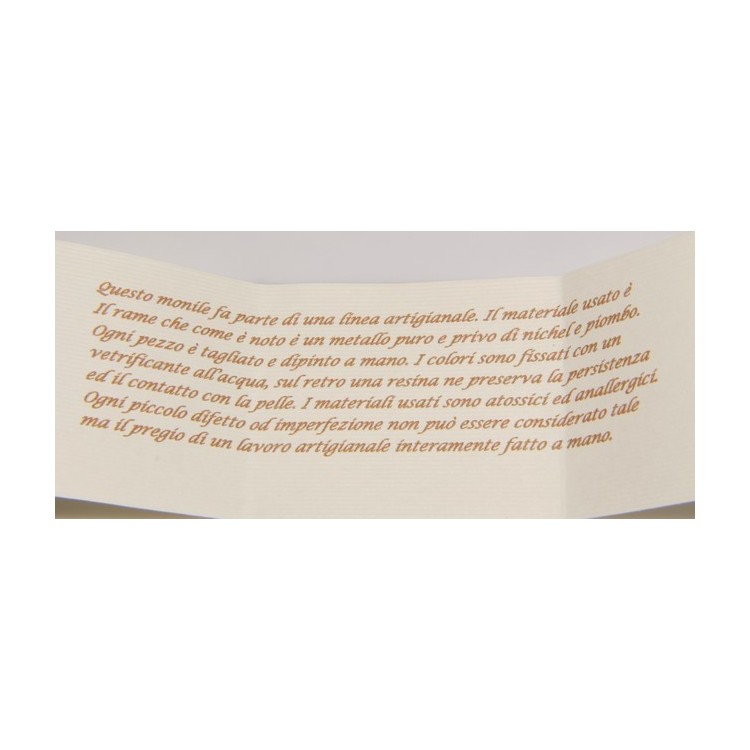 RMB|bracciale schiava alto donna rame smalti e glitter