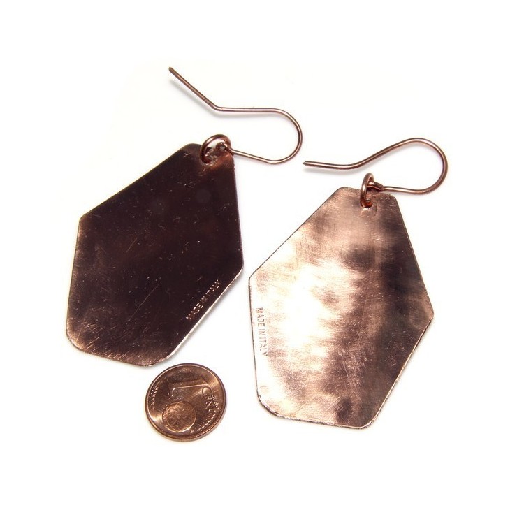 RMB|bracciale schiava alto donna rame smalti e glitter