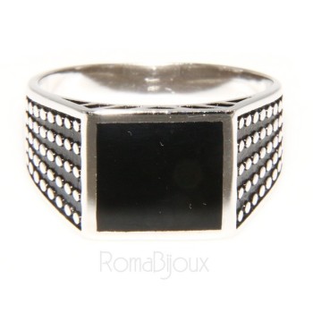 RMB|silver : shield ring for man