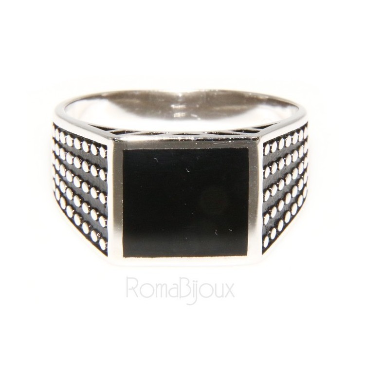 RMB|silver : shield ring for man