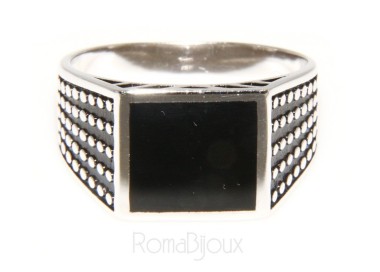 RMB|silver : shield ring for man