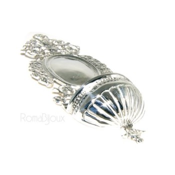 RMB|collana con centrale cuore doppio brillanti micropietre