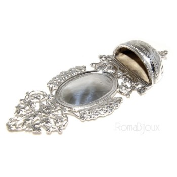 RMB|collana con centrale cuore doppio brillanti micropietre