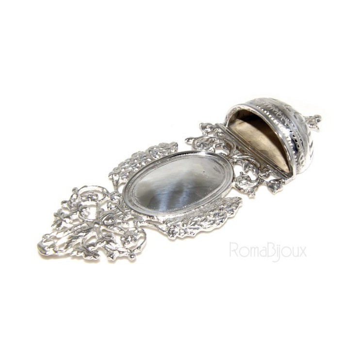 RMB|collana con centrale cuore doppio brillanti micropietre