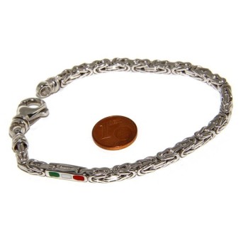 RMB|bracciale massiccio argento 925, made in italy