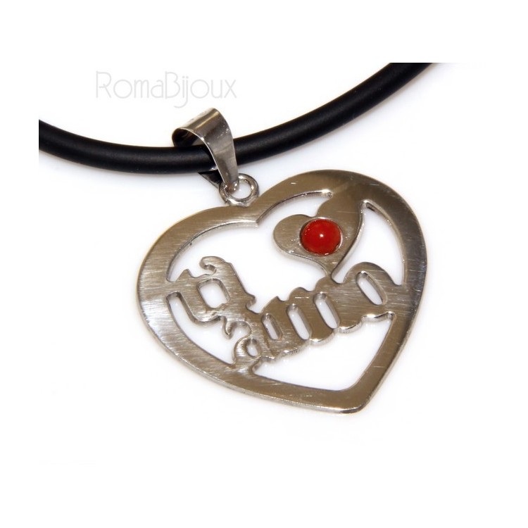 RMB|925: woman adjustable ring handmade with natural red coral star