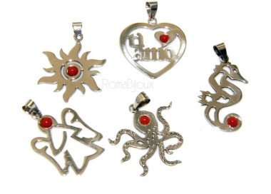 RMB|925: woman adjustable ring handmade with natural red coral star