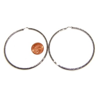 RMB|Argento 925 : orecchini uomo donna anelle cerchi cerchietti classici varie misure