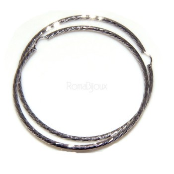 RMB|Argento 925 : orecchini uomo donna anelle cerchi cerchietti classici varie misure