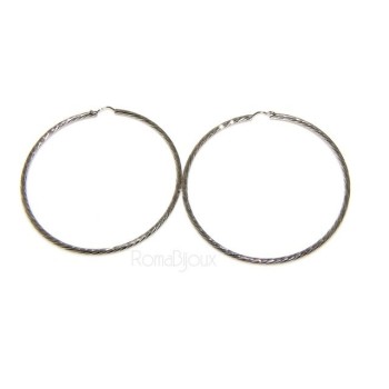 RMB|Argento 925 : orecchini uomo donna anelle cerchi cerchietti classici varie misure