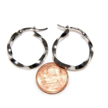 RMB|Argento 925 : orecchini uomo donna anelle cerchi cerchietti classici varie misure