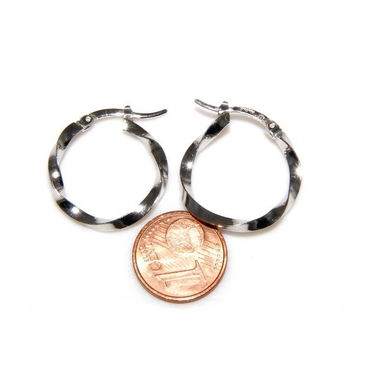 RMB|Argento 925 : orecchini uomo donna anelle cerchi cerchietti classici varie misure