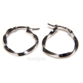 RMB|Argento 925 : orecchini uomo donna anelle cerchi cerchietti classici varie misure