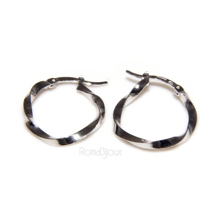 RMB|Argento 925 : orecchini uomo donna anelle cerchi cerchietti classici varie misure