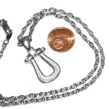 RMB| Lunga collana 3 fili e grande cammeo sardonico con mega perle barocche naturali