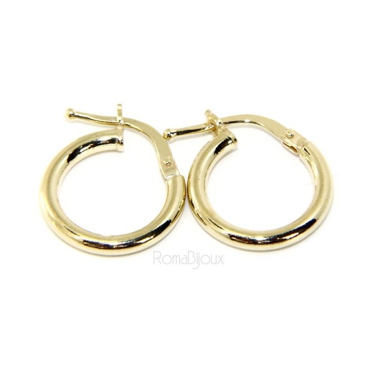 RMB|Argento 925 : orecchini uomo donna anelle cerchi cerchietti classici varie misure