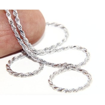 RMB|ARGENTO 925 : Girocollo collana rope chain cavetto 1,50 mm
