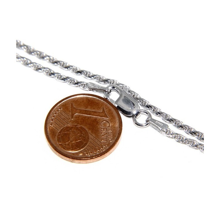RMB|SILVER 925: Choker necklace chain rope wire 1.50mm