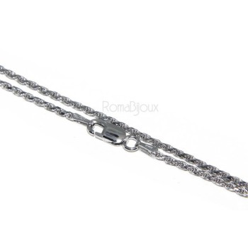 RMB|SILVER 925: Choker necklace chain rope wire 1.50mm