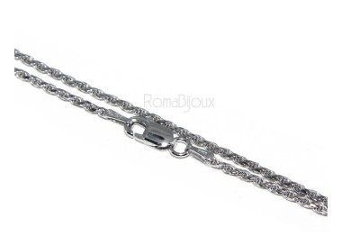 RMB|ARGENTO 925 : Girocollo collana rope chain cavetto 1,50 mm
