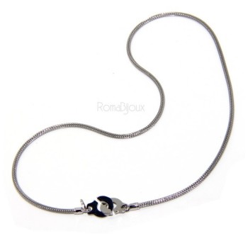 RMB|925: bracelet or necklace woman man fox tail wire with love handcuffs