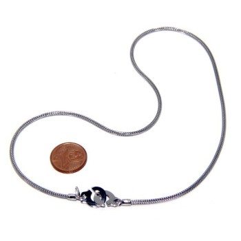 RMB|Argento 925 : bracciale o collana donna uomo fox tail cavetto con manette dell'amore
