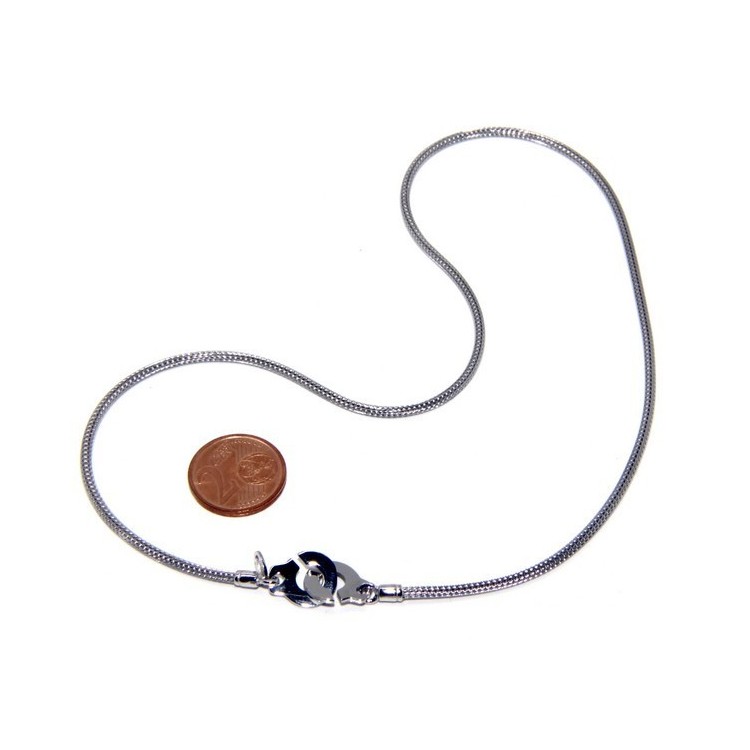 RMB|Argento 925 : bracciale o collana donna uomo fox tail cavetto con manette dell'amore