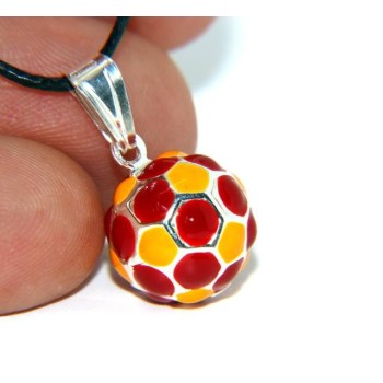 RMB|925: Pendant man ball woman Roma soccer football club ball Made in Italy