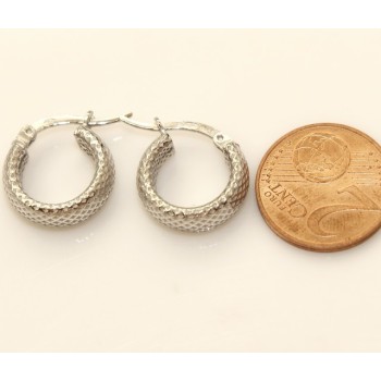 RMB|Argento 925 : orecchini donna uomo anelle cerchi scattino lavorati nido d'ape