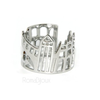 RMB|925 Rhodium: band cummerbund women ring mix Pisa Italy Rome Venice