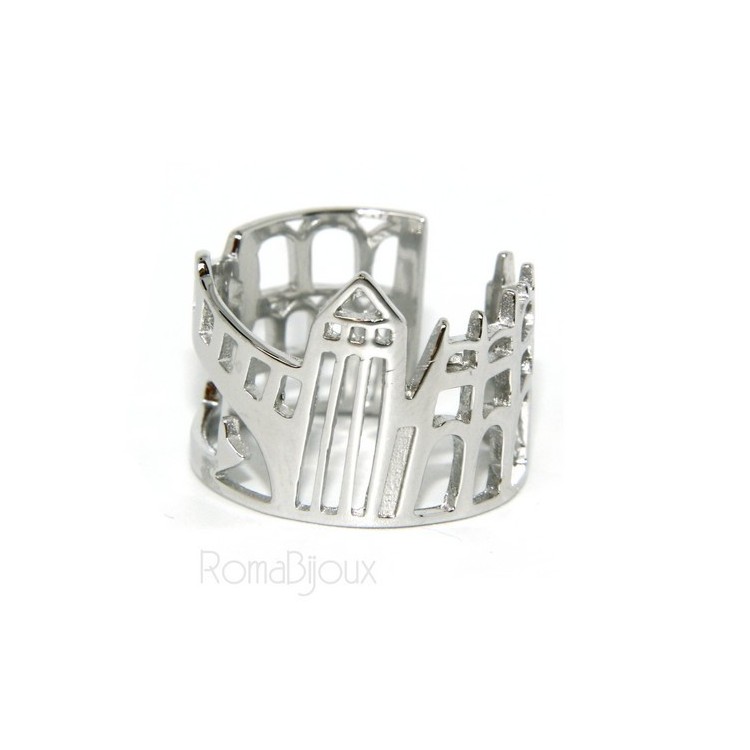 RMB|925 Rhodium: band cummerbund women ring mix Pisa Italy Rome Venice