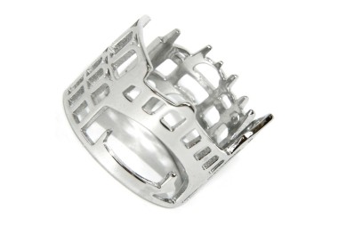 RMB|anello argento 925 fascia fascione mix Italia Roma Pisa Venezia