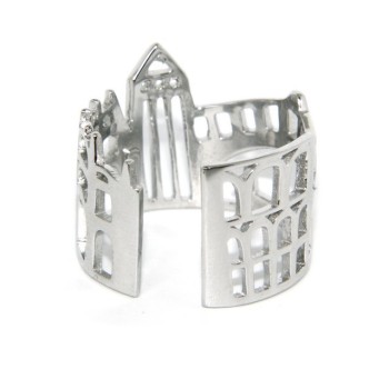 RMB|925 Rhodium: band cummerbund women ring mix Pisa Italy Rome Venice