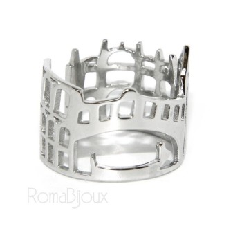 RMB|925 Rhodium: band cummerbund women ring mix Pisa Italy Rome Venice