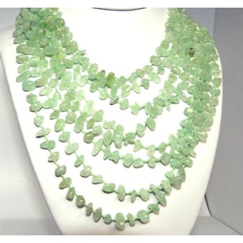 RMB|Necklace by Donna Collier Cleopatra 8-wire light green chalcedony
