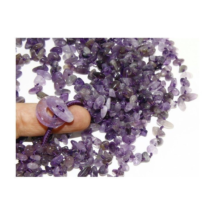 RMB|Collana da Donna collier cleopatra 8 fili ametista viola naturale