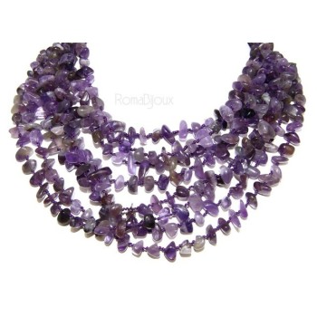 RMB|Collana da Donna collier cleopatra 8 fili ametista viola naturale