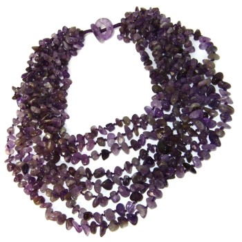 RMB|Necklace by Donna Collier Cleopatra 8 wires Natural purple amethyst