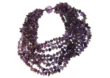 RMB|Collana da Donna collier cleopatra 8 fili ametista viola naturale